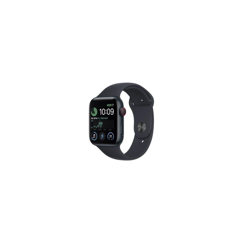 Montre Connectée Apple Watch Series SE 2 Cellulaire 44mm Aluminium Minuit Avec Bracelet Sport M/L - … — Apple · Smarty Paris 18e